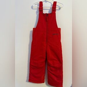Arctix Kids Bright Red Snow Chest high Bib Overalls